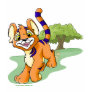 Adventurous orange Kougra on Mystery Island Tees