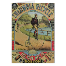 Advert for the Columbia Bicycle Greeting Cards