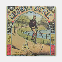 Advert for the Columbia Bicycle Fridge Magnets