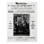 Advertisement for Maskelyne & Devant's Mysteries Postcards