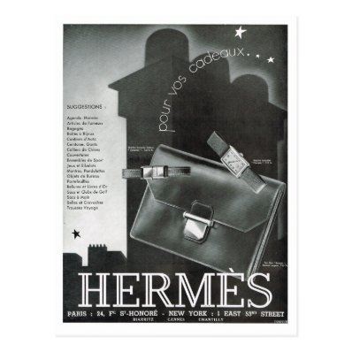 Advertisement,  Hermes Post Card