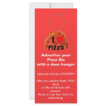Advertising DOOR HANGER promotion tags Customized Rack Card