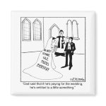 Advertising on a Wedding Gown Magnets