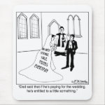 Advertising on a Wedding Gown Mousepad
