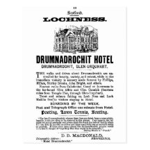 Adverts-Scotland-Lochness-Drumnadrochit-Hotel Postcard