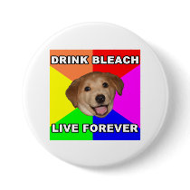 Advice Dog buttons