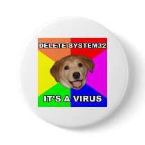 Advice Dog says: Delete the Virus buttons