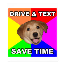 Advice Dog says: Drive & Text posters