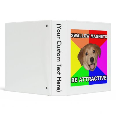 Advice Dog Swallow Magnets 3 Ring Binder by MemeRegime