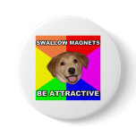 Advice Dog Swallow Magnets Buttons