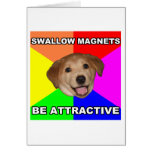 Advice Dog Swallow Magnets Card