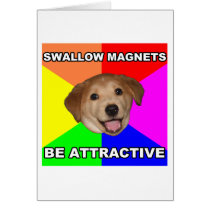 Advice Dog Swallow Magnets Card