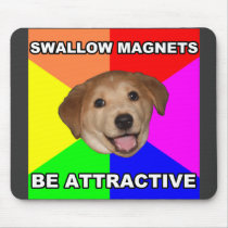 Advice Dog Swallow Magnets Mousepad