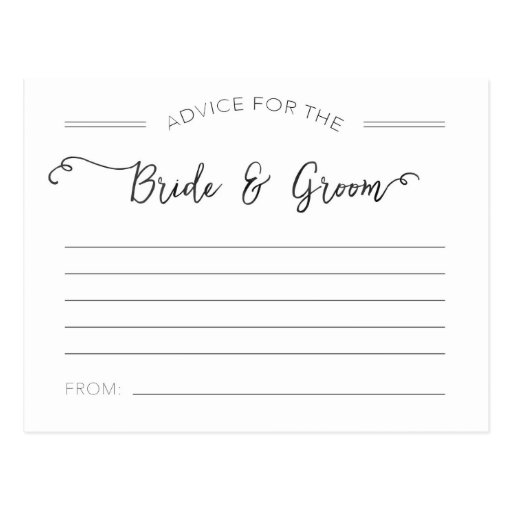 advice-for-the-bride-and-groom-cards-zazzle