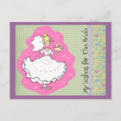 Advice & Wishes Bridal Shower Card postcard