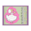 Advice & Wishes Bridal Shower Card postcards