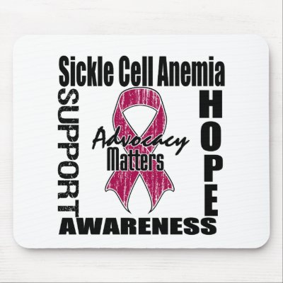 Advocacy Matters v2 Sickle Cell Anemia Mousepads by giftsforawareness