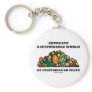 Advocate A Sustainable World Go Vegetarian Vegan Keychain