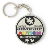 Advocate Autism Awareness Keychains