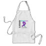 Advocate Awareness Grunge Ribbon Domestic Violence Apron