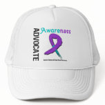 Advocate Awareness Grunge Ribbon Domestic Violence Hats