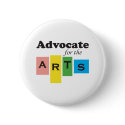 Advocate for the Arts buttons