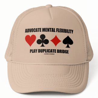 Advocate Mental Flexibility Play Duplicate Bridge hat
