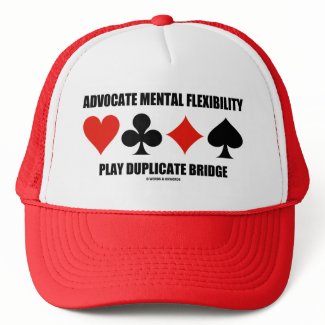Advocate Mental Flexibility Play Duplicate Bridge hat
