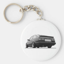 AE86 Black & White Key Chains