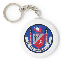 AE-12 USS Wrangell Ammunition Ship Military Patch Keychain