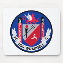 AE-12 USS Wrangell Ammunition Ship Military Patch Mouse Pads