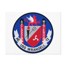 AE-12 USS Wrangell Ammunition Ship Military Patch Post Cards