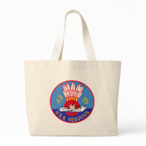 AE-15 USS Vesuvius Ammunition Ship Military Patch Canvas Bags