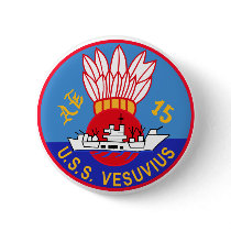 AE-15 USS Vesuvius Ammunition Ship Military Patch Buttons