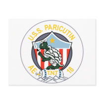 AE-16 USS MOUNT KATMAI Ammunition Ship Patch Postcards