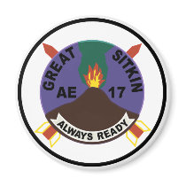 AE-17 USS Great Sitkin Ammunition Ship Patch Refrigerator Magnets