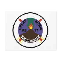 AE-17 USS Great Sitkin Ammunition Ship Patch Postcard