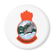 AE-22 USS Maunakea Ammunition Ship Military Patch Refrigerator Magnet