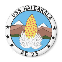 AE-25 USS Haleakala Ammunition Ship Military Patch Fridge Magnets