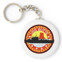 AE-27 USS Butte Ammunition Ship Military Patch Key Chain