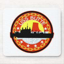 AE-27 USS Butte Ammunition Ship Military Patch Mouse Pads