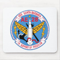 AE-28 USS Santa Barbara Ammunition Ship Military P Mousepads