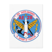 AE-28 USS Santa Barbara Ammunition Ship Military P Postcards