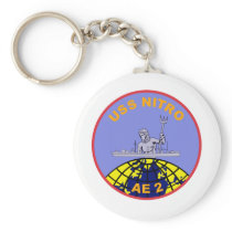 AE-2 USS Nitro Ammunition Ship Military Patch Keychain