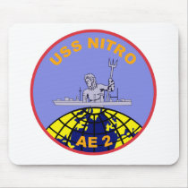 AE-2 USS Nitro Ammunition Ship Military Patch Mousepad