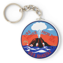 AE-33 USS Shasta Ammunition Ship Military Patch Keychain