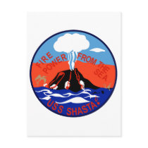 AE-33 USS Shasta Ammunition Ship Military Patch Post Card
