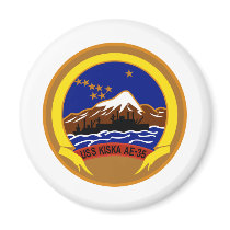 AE-35 USS Kiska Ammunition Ship Military Patch Magnets