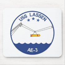 AE-3 USS Lassen Ammunition Ship Military Patch.psd Mousepads