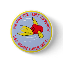 AE-4 USS MOUNT BAKER Ammunition Ship Military Patc Button